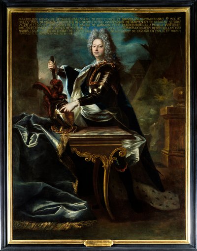 Ritratto di Massimiliano Enrico VI di Bethune, quinto Duca di Sully (1669-1729). Attribuito a Hyacinthe Rigaud. Olio su tela. Sully sur Loire, Chateau de Sully da Hyacinthe (attr. to) Rigaud