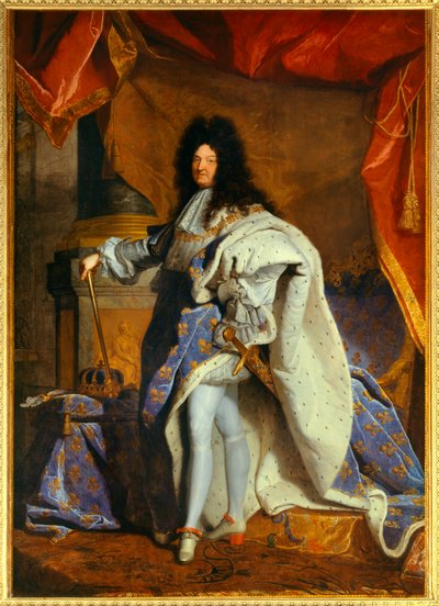 Ritratto a figura intera di Luigi XIV (1638-1715) all
