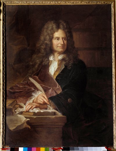 Ritratto di Nicolas Boileau (1636 - 1711) detto Boileau Despreaux, scrittore francese da Hyacinthe (studio of) Rigaud
