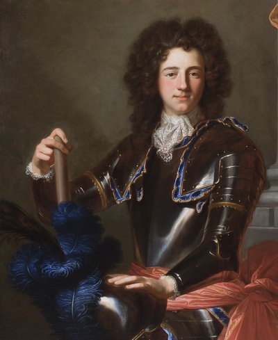 Dettaglio del ritratto di Henry Bentinck, poi 1° Duca di Portland da Hyacinthe Francois Rigaud
