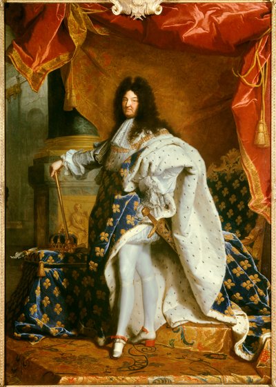 Ritratto a figura intera del re Luigi XIV da Hyacinthe Francois Rigaud