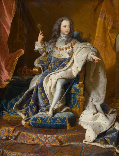 Luigi XV (1710-1774), circa 1715-1717 da Hyacinthe Francois Rigaud