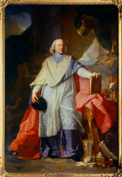 Ritratto a figura intera di Jacques-Bénigne Bossuet (1627-1704), vescovo di Meaux Dipinto di Hyacinthe Rigaud (1659-1743) 1702 da Hyacinthe Francois Rigaud