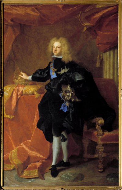 Ritratto a figura intera di Filippo V (1683-1746) Re di Spagna da Hyacinthe Francois Rigaud