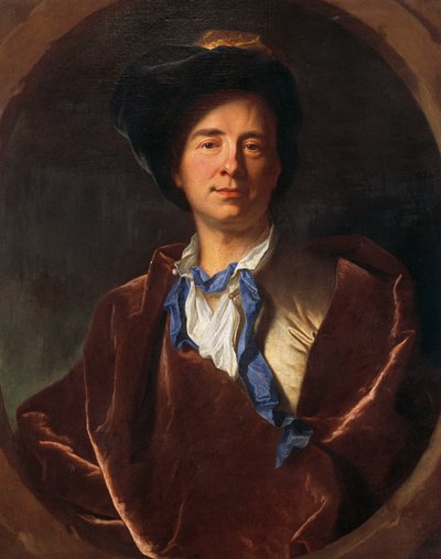 Ritratto di Bernard Le Bovier de Fontenelle da Hyacinthe Francois Rigaud