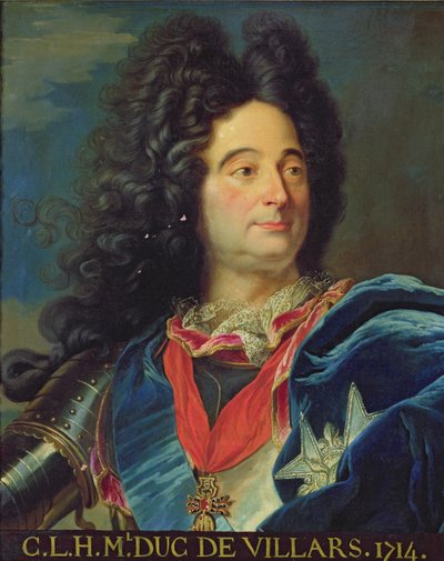 Ritratto di Louis-Claude-Hector, Duca di Villars, 1714 da Hyacinthe Francois Rigaud