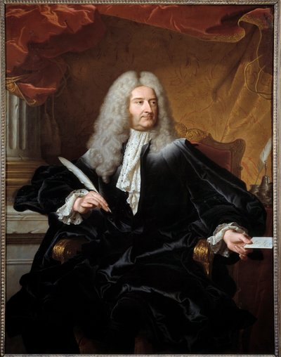 Ritratto di Louis Germain de Chauvelin, Marchese di Grosbois, Segretario di Stato per gli Affari Esteri e Guardasigilli da Hyacinthe Francois Rigaud