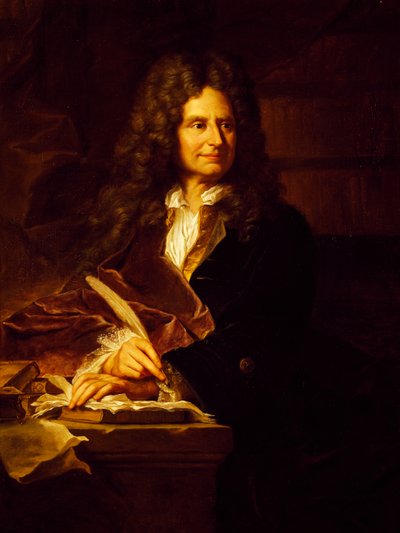 Ritratto di Nicolas Boileau-Despreaux da Hyacinthe Francois Rigaud