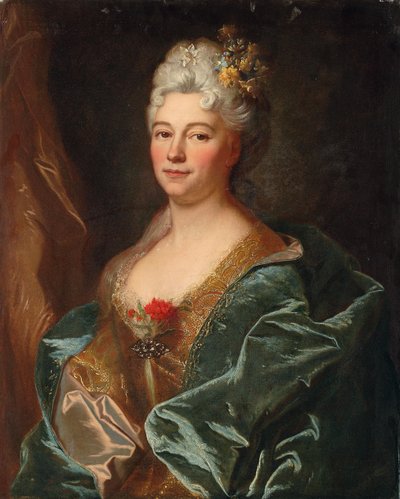 Ritratto della Marchesa de la Mesangere, nata Marguerite de Rambouillet da Hyacinthe Francois Rigaud