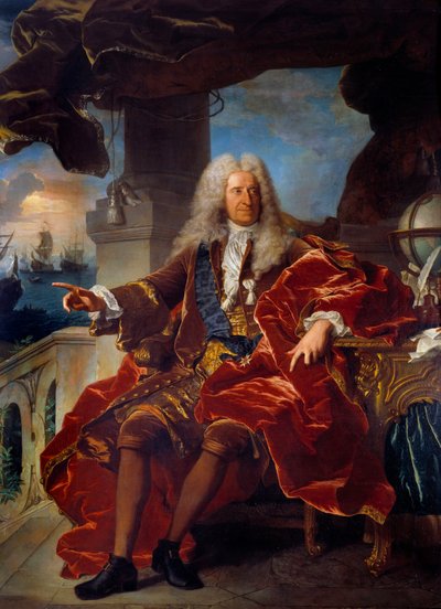 Ritratto del banchiere Samuel Bernard (1651-1739) da Hyacinthe Francois Rigaud
