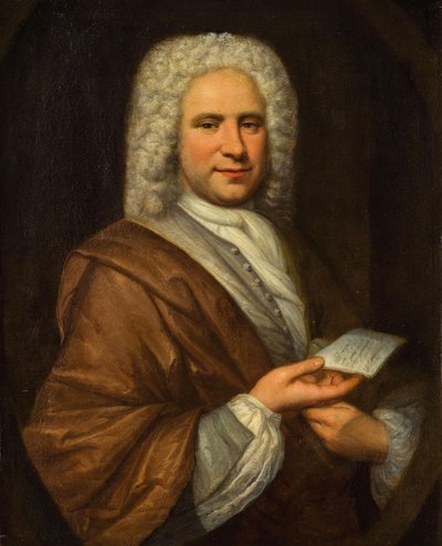 Ritratto del compositore e flautista Michel de la Barre 1675-1745, primo terzo del XVIII sec. da Hyacinthe François Honoré Rigaud Circle of