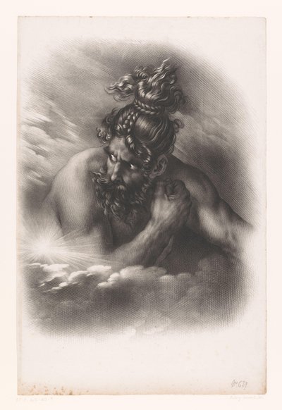 Swaran, il re sconfitto di Lochlin da Hyacinthe Louis Victor Jean Baptiste Aubry Lecomte