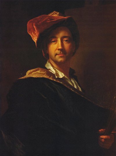 Francese:  Autoportrait au turban Autoritratto con turbante da Hyacinthe Rigaud