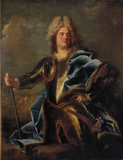 Ritratto di uomo, tradizionalmente identificato come Claude Louis Hector, duc de Villars (1653-1734) da Hyacinthe Rigaud