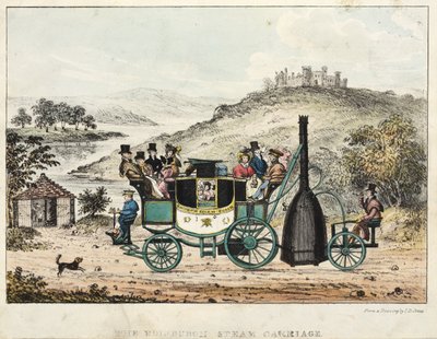 La carrozza a vapore di Edimburgo da I.D. after Jones