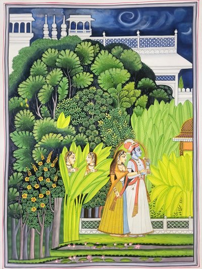 Il giardino al chiaro di luna di Radha Krishna da IMAGINEERS STUDIO