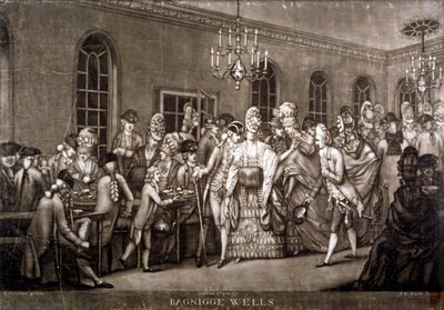 Veduta di una Stanza Affollata a Bagnigge Wells, Londra da IR Smith