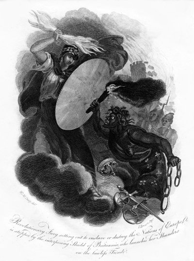 Furia rivoluzionaria e Britannia, 1814 da I. Brown