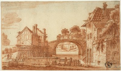 Vecchie case sul canale da I Jan van de Velde