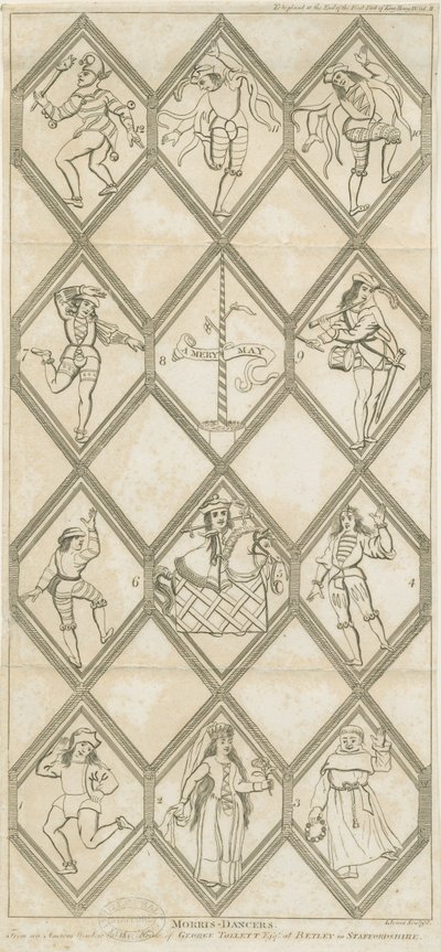 Finestra di Vetro di Betley - Ballerini Morris (incisione) da I Jones