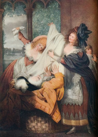 Le allegre comari di Windsor: Atto III, Scena III, XVIII secolo da I. P. Simon