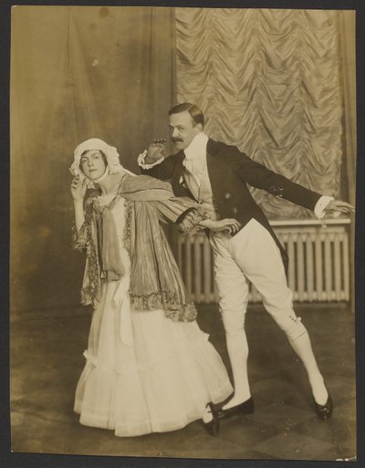 Balletto aristocratico (Graf Lalongue con la baronessa E. Rosin). da Iakob Vladimirovich Shteinberg