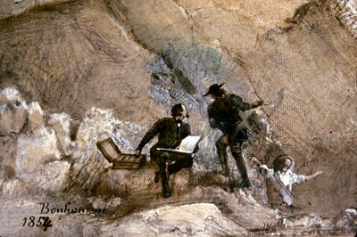 Ignace Francois Bonhomme che dipinge all