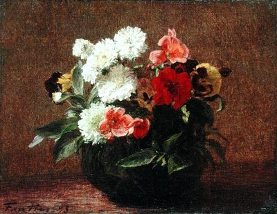 Fiori in un Vaso di Terracotta da Ignace Henri Jean Fantin Latour