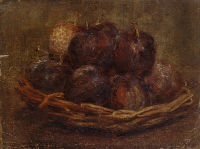Un cesto di prugne, 1869 da Ignace Henri Jean Fantin Latour