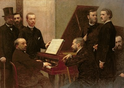 Intorno al pianoforte, 1885 da Ignace Henri Jean Fantin Latour
