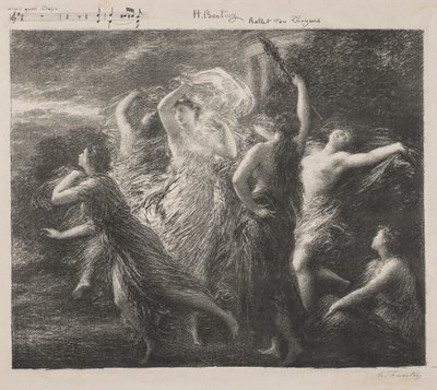 Balletto dei Troyons da Ignace Henri Jean Fantin Latour