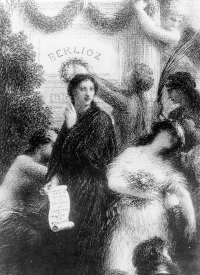 Berlioz, o Il compleanno, 1876 da Ignace Henri Jean Fantin Latour
