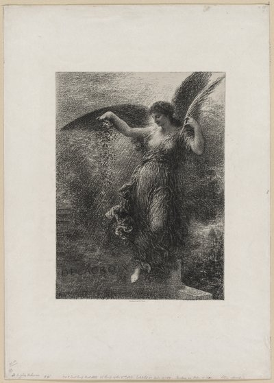 A Eugene Delacroix, 1890 da Ignace Henri Jean Fantin Latour