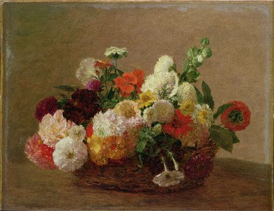 Natura morta con fiori da Ignace Henri Jean Fantin Latour