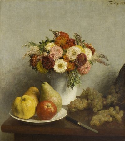 Fiori e frutta, 1865 da Ignace Henri Jean Fantin Latour