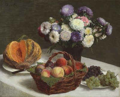 Fiori e frutti, 1865 da Ignace Henri Jean Fantin Latour