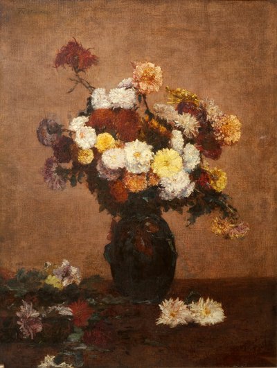 Fiori in un vaso, 1872 da Ignace Henri Jean Fantin Latour