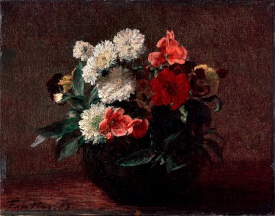 Fiori in un vaso di terracotta, 1883 da Ignace Henri Jean Fantin Latour