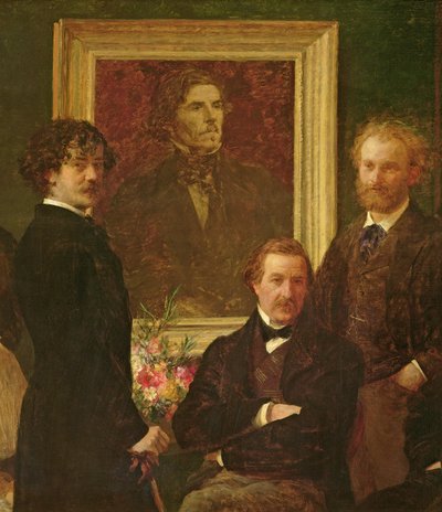 Omaggio a Delacroix (dettaglio) da Ignace Henri Jean Fantin Latour