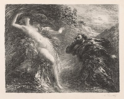 Manfred e Astarté, 1892 da Ignace Henri Jean Fantin Latour