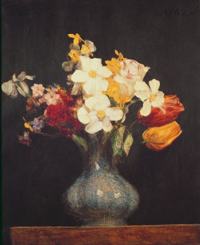 Narcisi e tulipani, 1862 da Ignace Henri Jean Fantin Latour