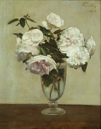 Rose rosa da Ignace Henri Jean Fantin Latour