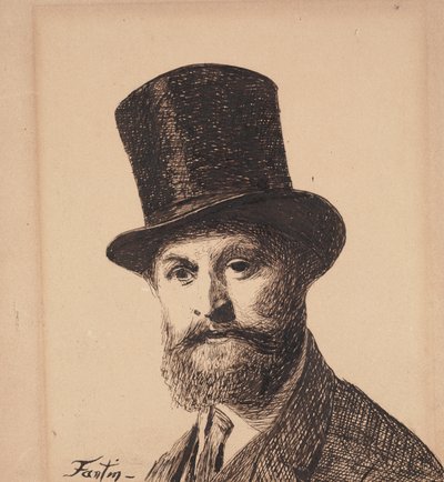 Ritratto di Manet, 1867 da Ignace Henri Jean Fantin Latour
