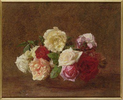Rose in una ciotola, 1884 da Ignace Henri Jean Fantin Latour