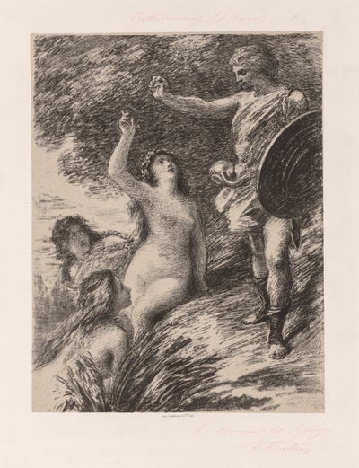 Sigfrido e le figlie del Reno da Ignace Henri Jean Fantin Latour