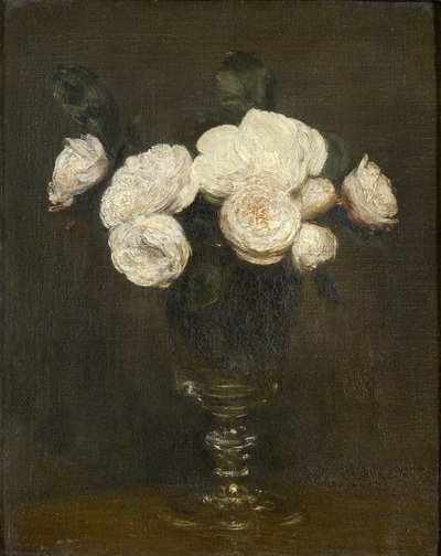 Natura morta di rose di Malmaison, XIX secolo da Ignace Henri Jean Fantin Latour