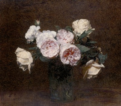 Natura morta: rose rosa, bianche e gialle, 1894 da Ignace Henri Jean Fantin Latour