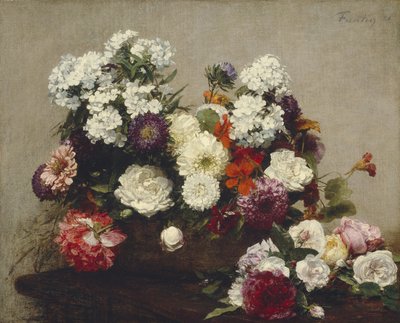 Natura Morta con Fiori, 1881 da Ignace Henri Jean Fantin Latour