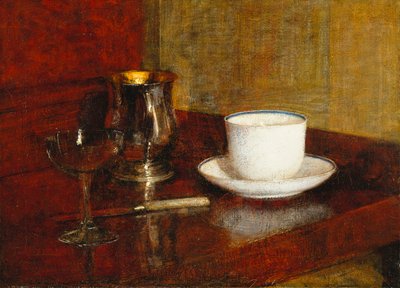Natura morta con bicchiere; Nature Morte au Verre et Tasse, 1961 da Ignace Henri Jean Fantin Latour
