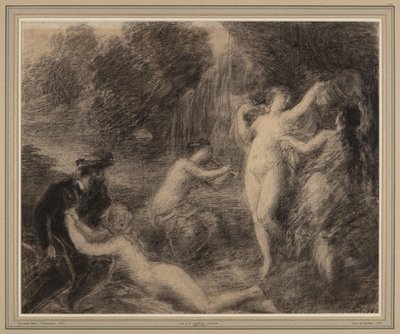 Tannhäuser al Venusberg (gesso su carta) da Ignace Henri Jean Fantin Latour